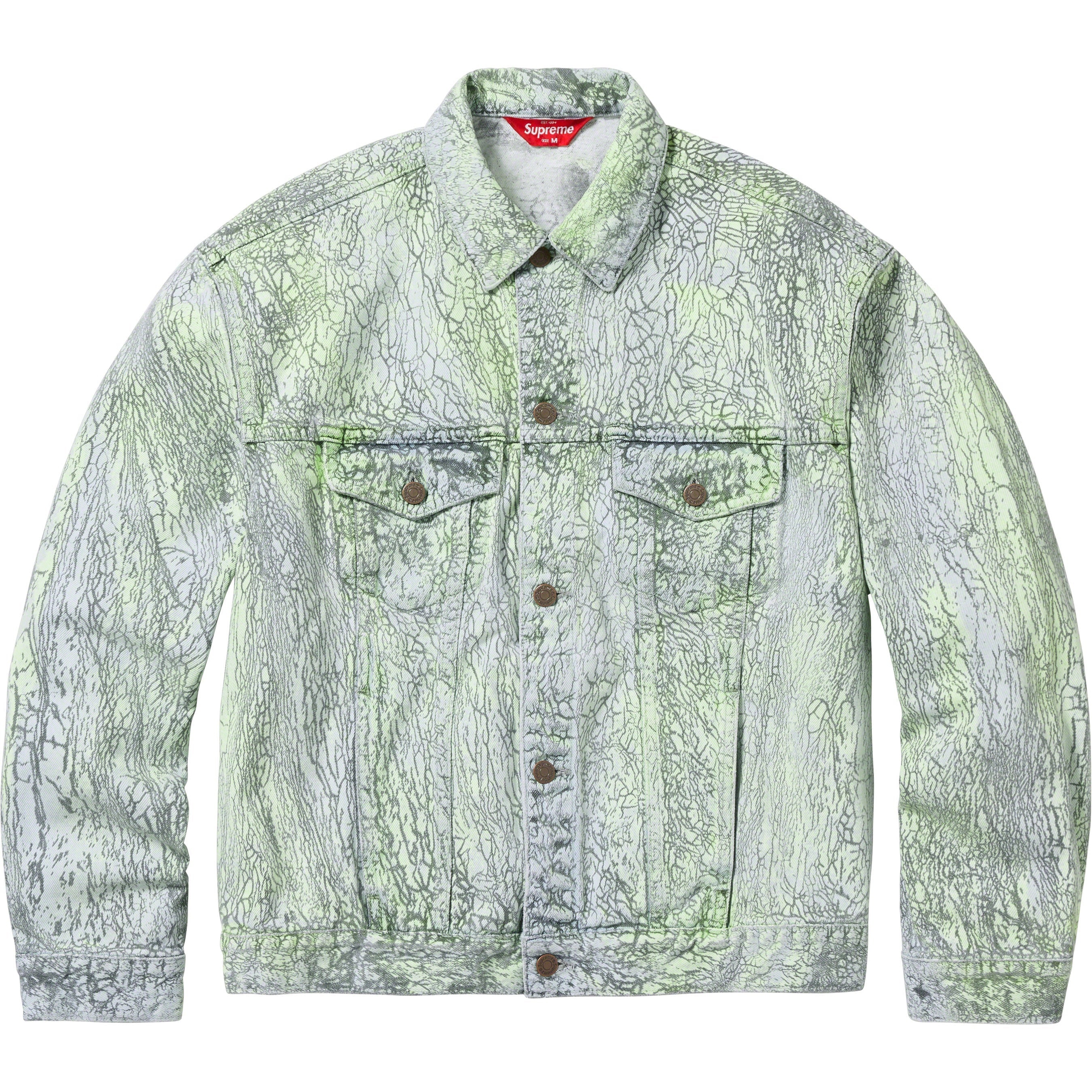 Crackle Denim Trucker Jacket view 8